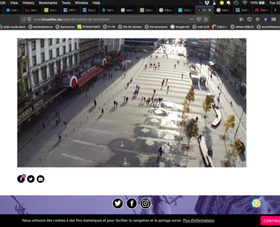 capture d'écran Caméra de Brouckère