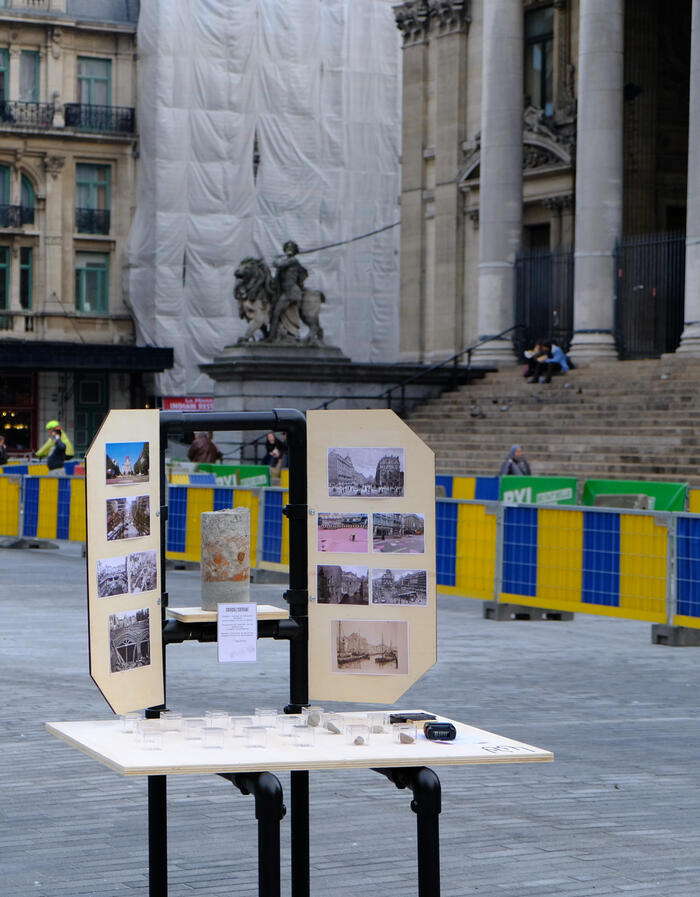 Pieces of the pietonnier intervention
